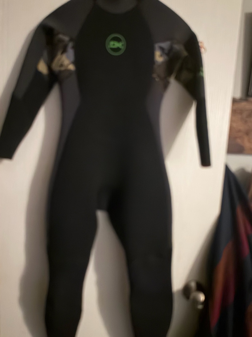 Dakine Ranger Youth 3/2mm Full Hybrid Back Zip Wetsuit Sz 12 Black/Gray/Camo